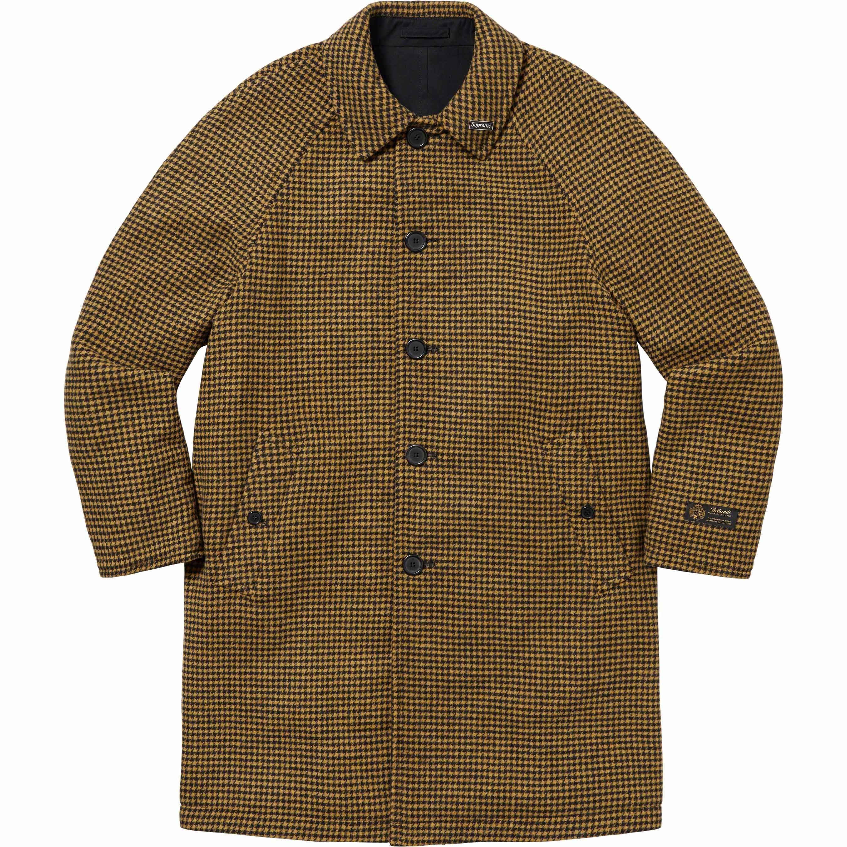 Reversible Houndstooth Overcoat view 13